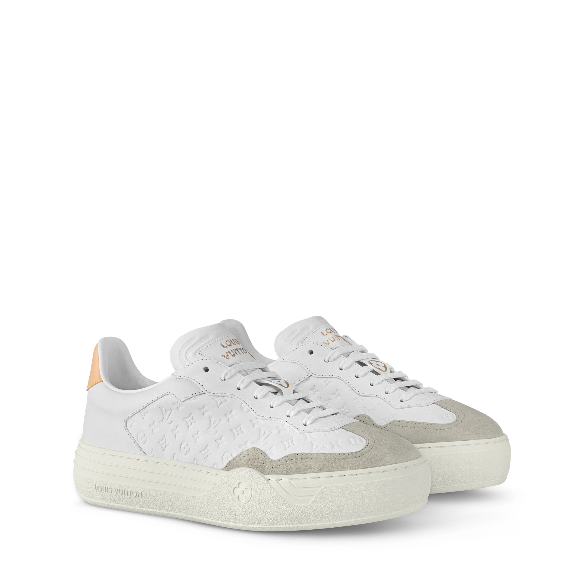【ふんわりシアリングが素敵♪】Louis Vuitton★ライン クロッグ LOUIS VUITTON Front Low Line Glitter Sneakers Leather 38.5